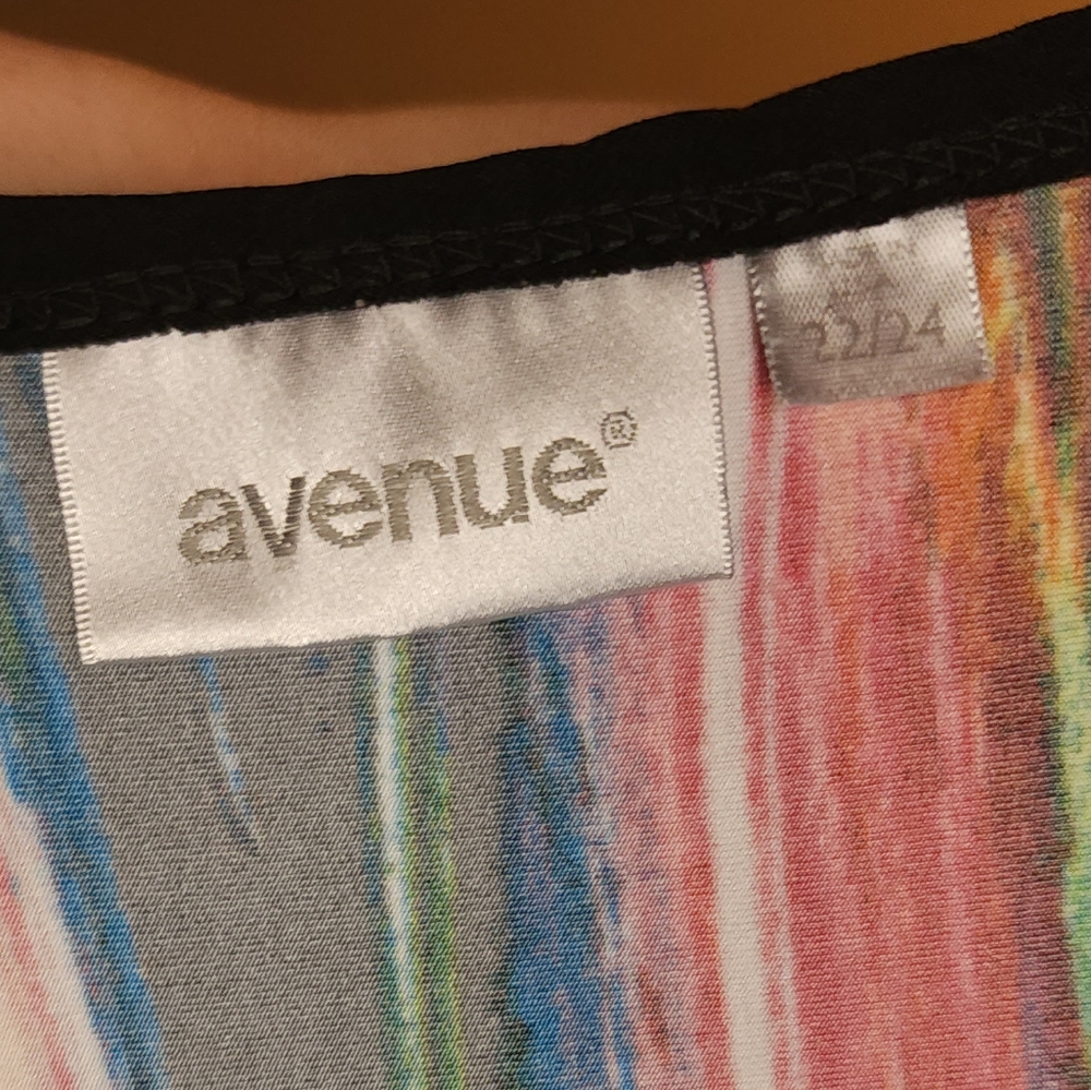 Avenue Maxi hi lo colorful sleeveless dress 22 24 - Picture 6 of 8